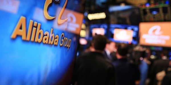 Alibaba opens at $92.70 per share