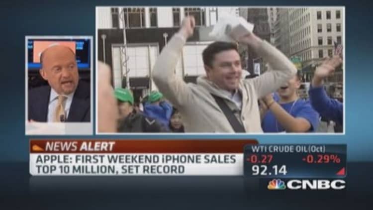 iPhone sales top 10 million first weekend