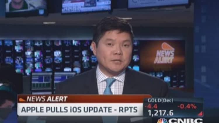 Apple pulls iOS 8.0.1 update: Report