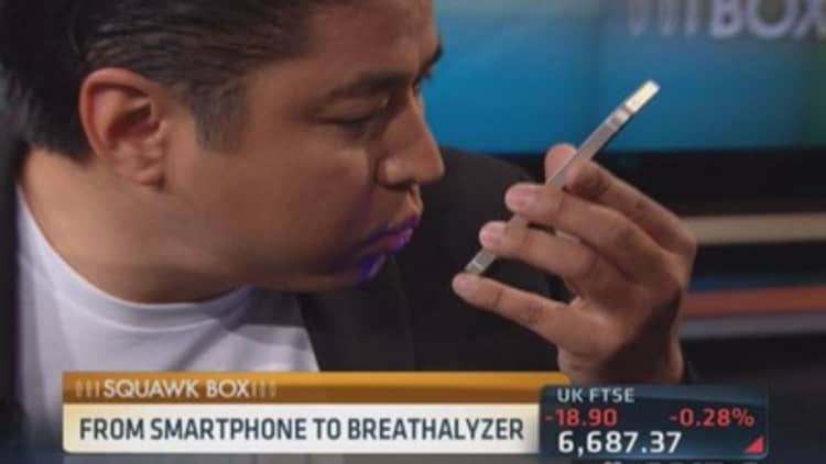 Turn your smartphone into personal breathalyzer