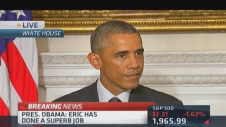 Pres. Obama: Holder's done superb job