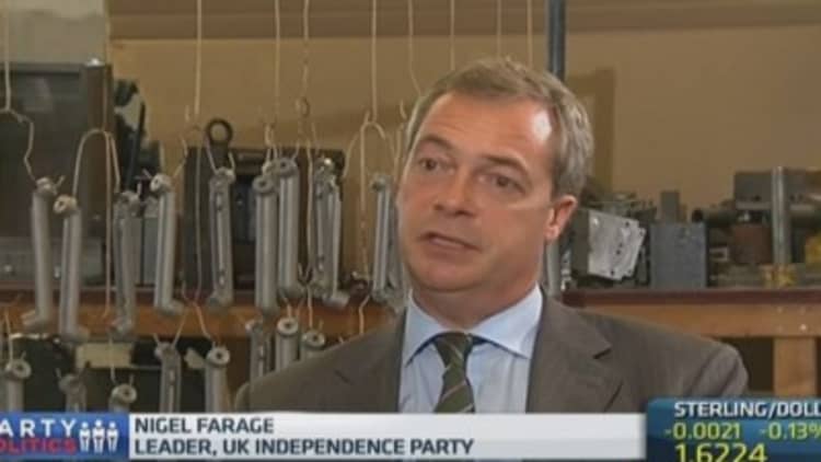 'I'm very serious': UKIP leader Farage