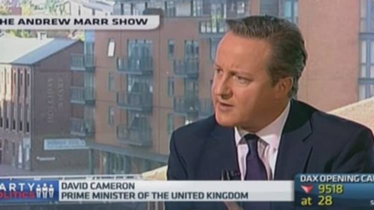 Tory defections 'senseless': UK PM Cameron