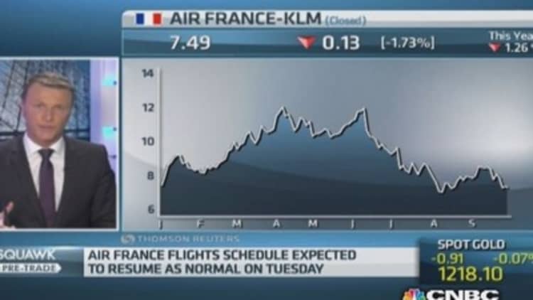 Air France pilots end strike