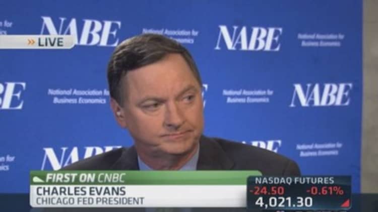 Quite some time before rates should rise: Evans