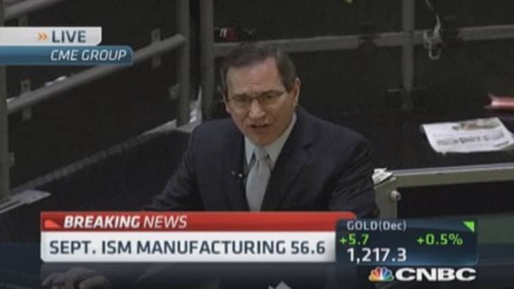 Sept. ISM manufacturing 56.6