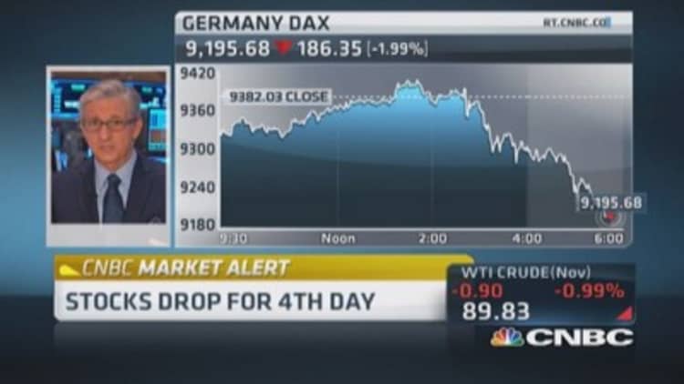 Pisani: Stocks drop after Draghi's sour speech