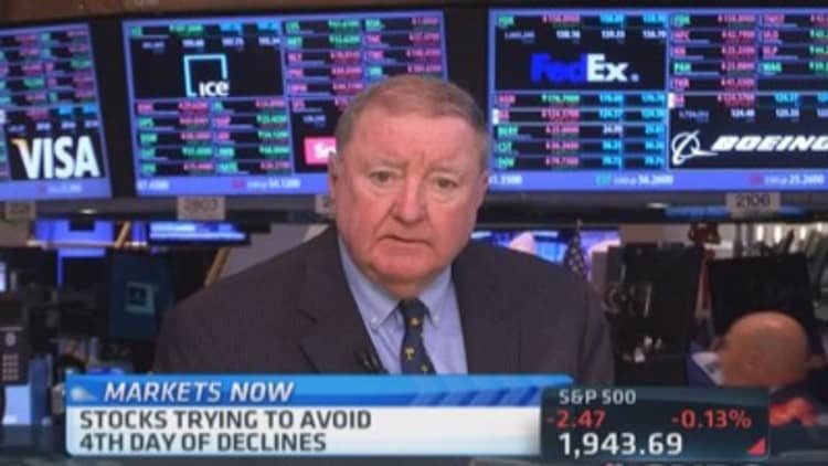 Cashin says early selling came from Europe