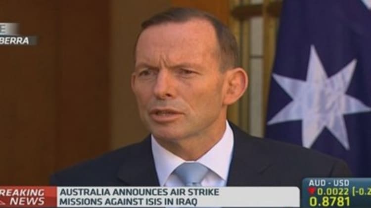 Australia authorizes air strikes in Iraq