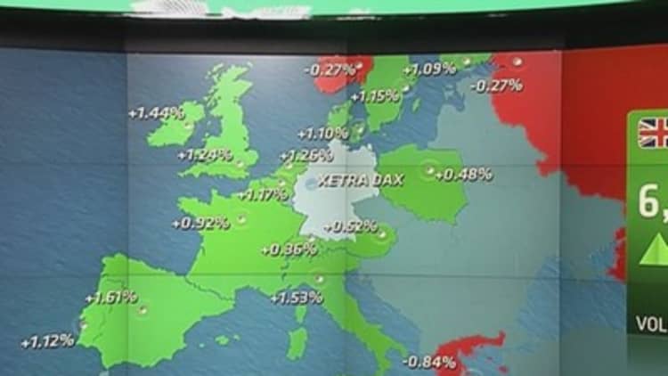 Europe shares close higher; easyJet shares soar