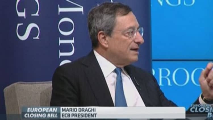 Draghi: This is what makes QE work