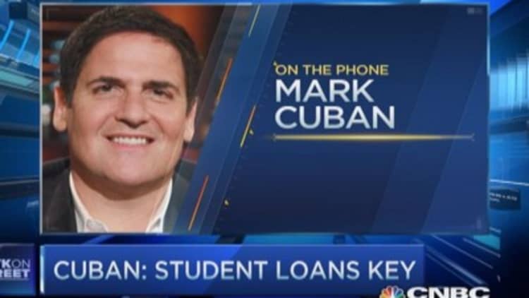 Want to fix economy? Fix student loans: Mark Cuban