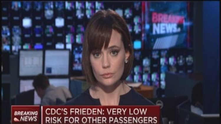 CDC's Frieden: Risk low for other passengers