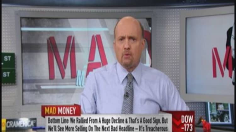 We'll see more selling on next bad headline: Cramer 