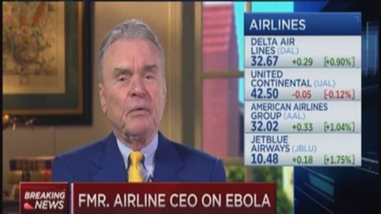 Ebola fears hit airlines