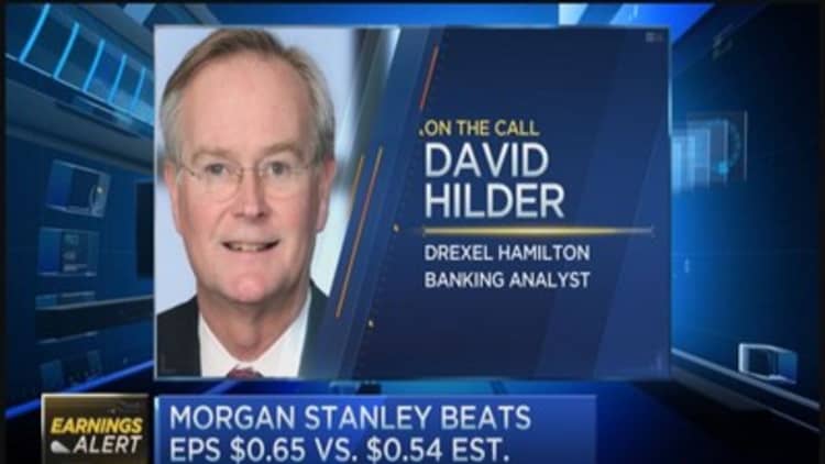 Morgan Stanley beats Street on top and bottom line in Q3