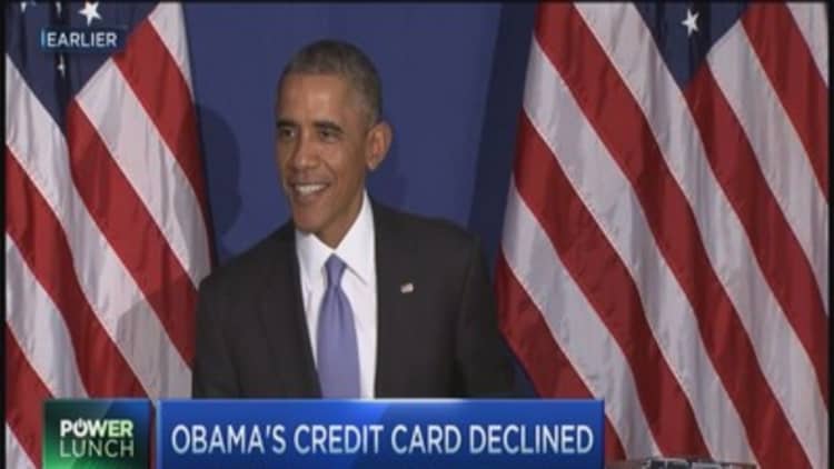 President Obama's credit card rejected