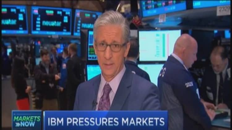 Pisani's market open: IBM miss weighs on Dow