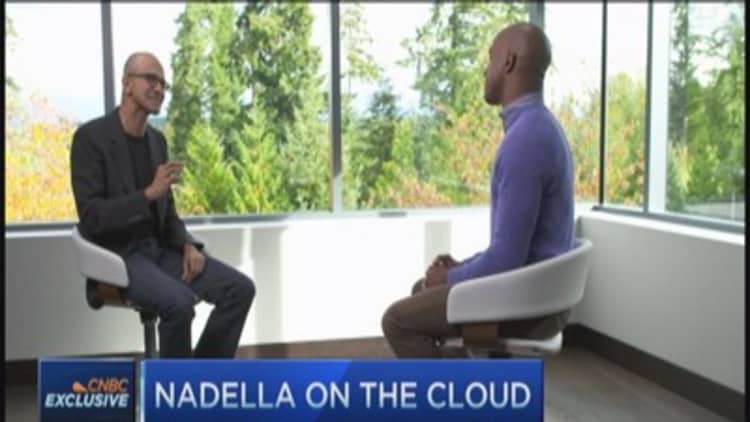 Nadella going after 'dual users'