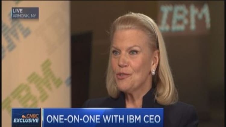 IBM CEO playing to win