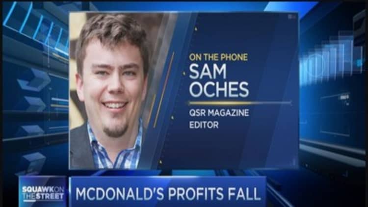 McDonald's profits fall