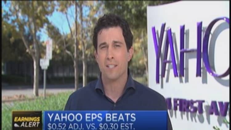 Yahoo earnings out