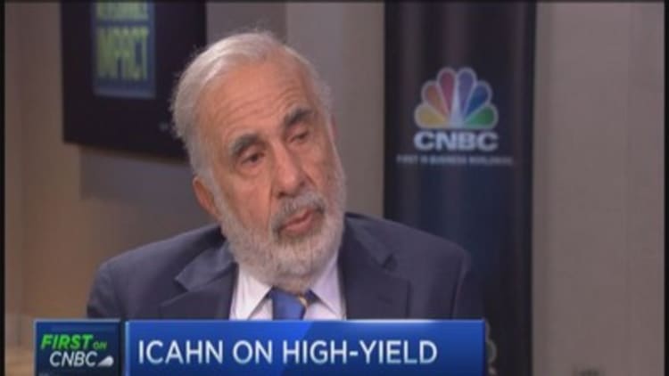 Icahn: High yield market in bubble