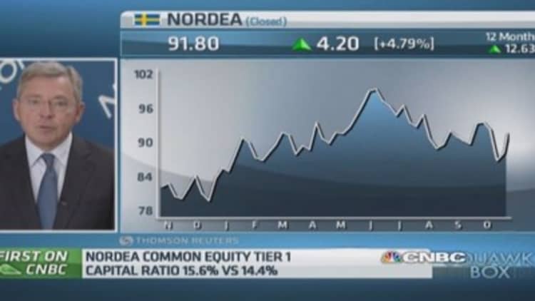 Europe's 'economic momentum lagging': Nordea CEO