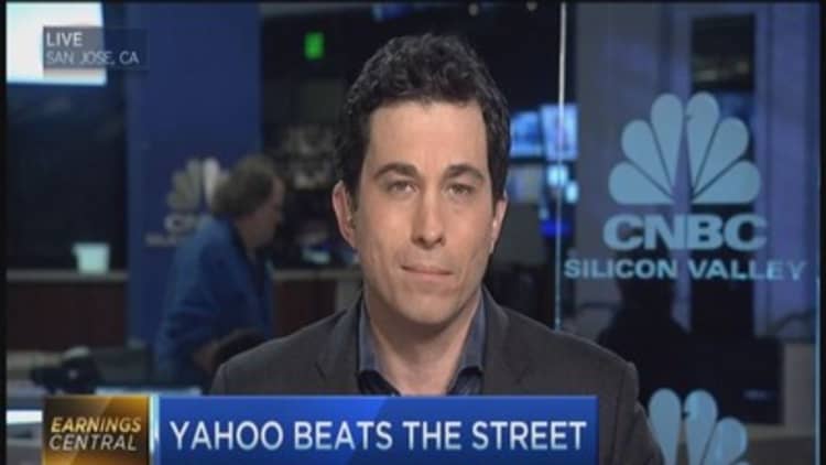 Yahoo's beat: Here's the numbers