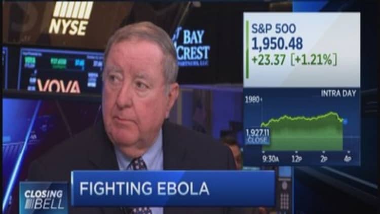 New York Ebola concerns; Dow declines