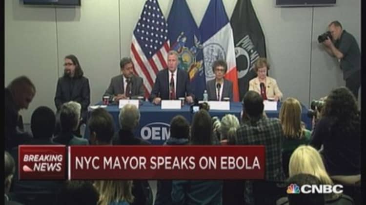 NYC Mayor on Ebola: No cause for alarm