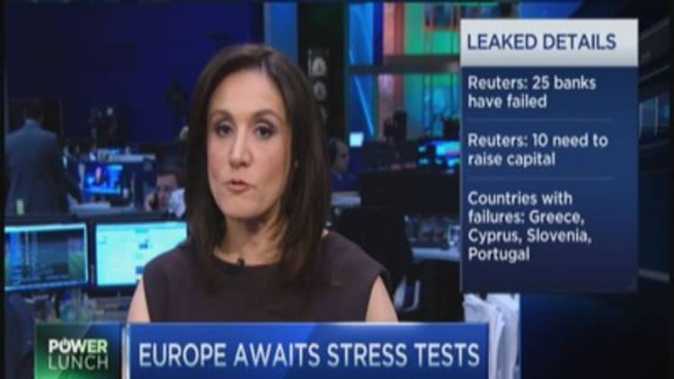 Europe awaits bank stress test 