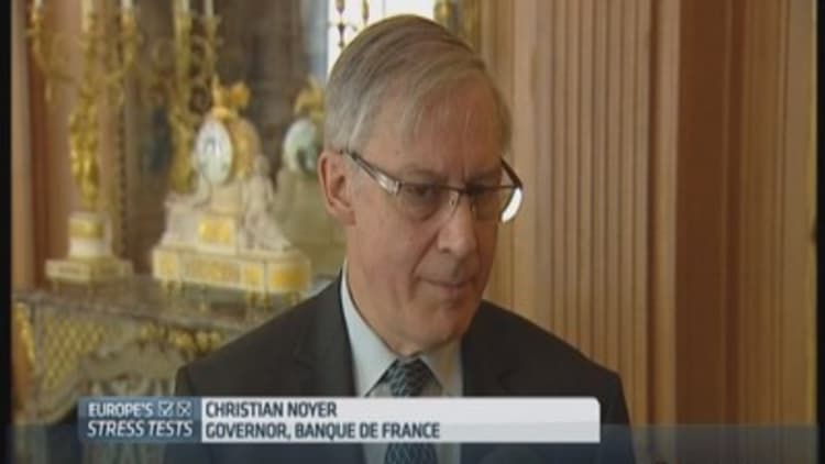 Stress tests will 'restore confidence': Bank of France head