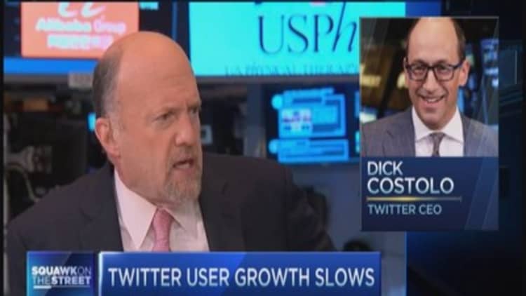 Cramer: Twitter's Costolo incoherent