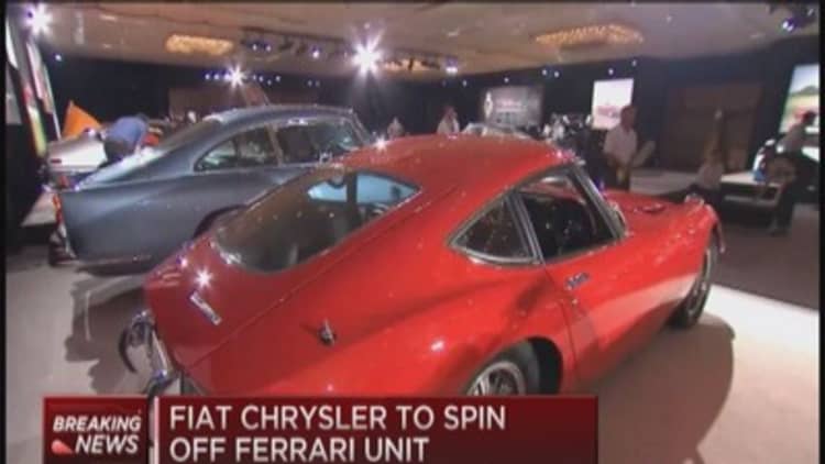 Fiat Chrysler to spin off Ferrari: Report