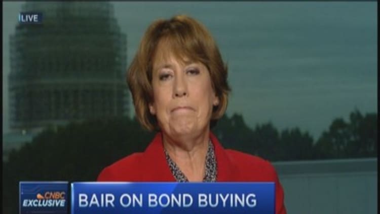 Sheila Bair on stealth bond buying
