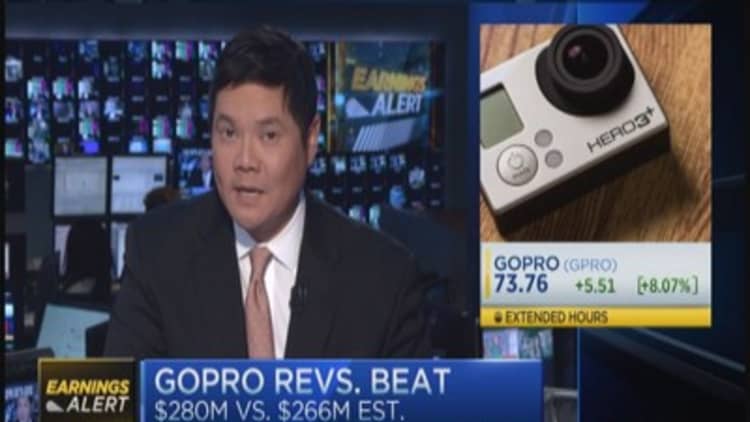GoPro reports earnings beat