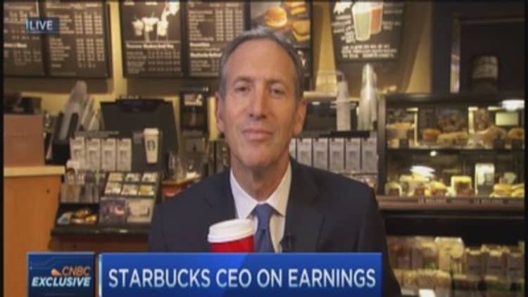 Starbucks CEO: Trying to cannibalize ourselves
