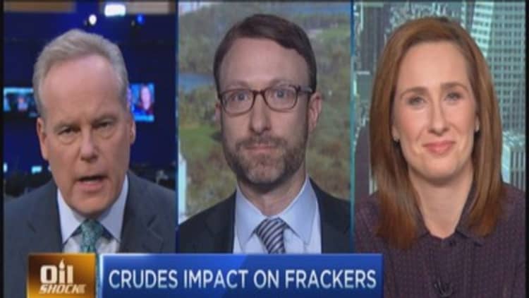 Frackers slowdown on crude concerns? 