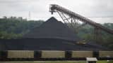 A coal mound stands at the Appalachian Electric Power coal-fired Big Sandy Power Plant in Catlettsburg, Kentucky, in 2014. The plant shuttered its coal production last year and converted to natural gas.