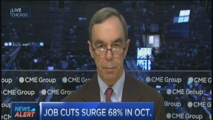 Job cuts surge 68% in October: Survey