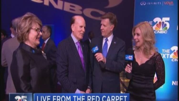 CNBC 25 Gala red carpet access: Bob & Suzanne Wright