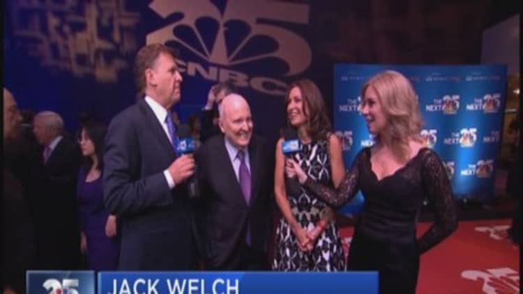 CNBC 25 Gala red carpet access: Jack & Suzy Welch