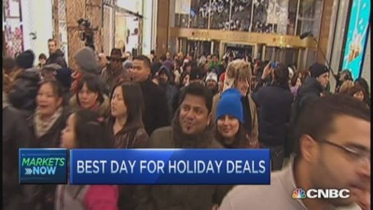 Best day for holiday deals