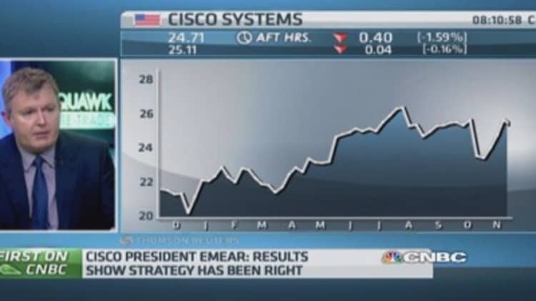 Cisco results show strategy is right: Exec