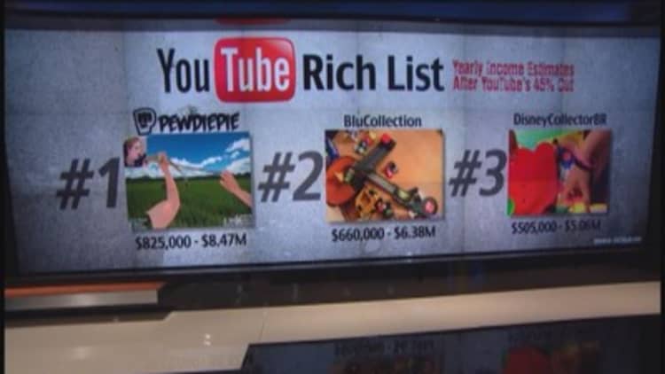 Top 3 moneymakers on YouTube
