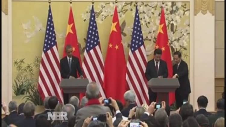 U.S. & China reach climate deal 