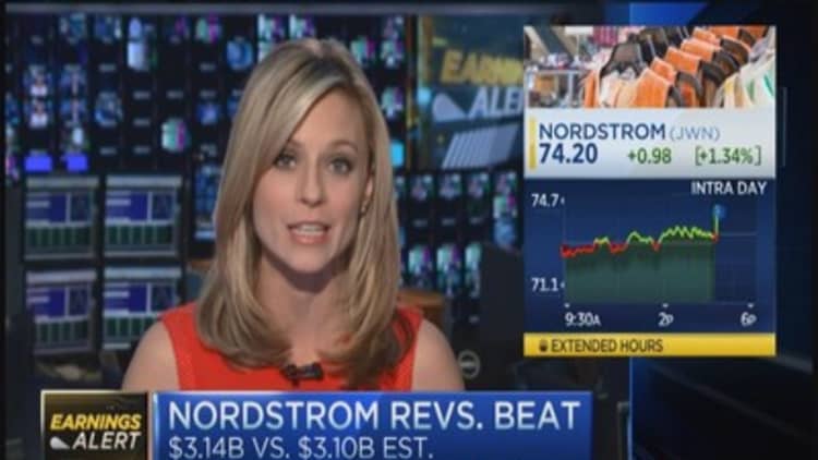 Nordstrom beats top & bottom line