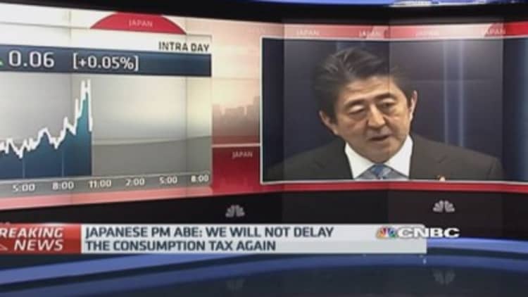 Japan PM Abe calls snap election
