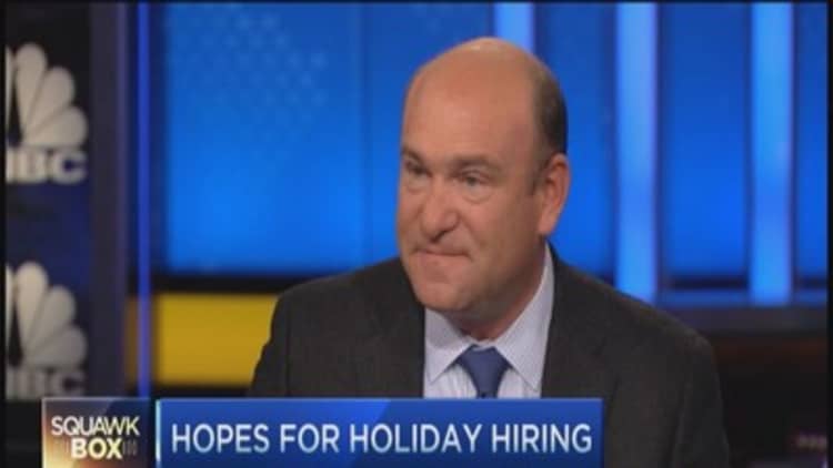 Holiday hiring surges